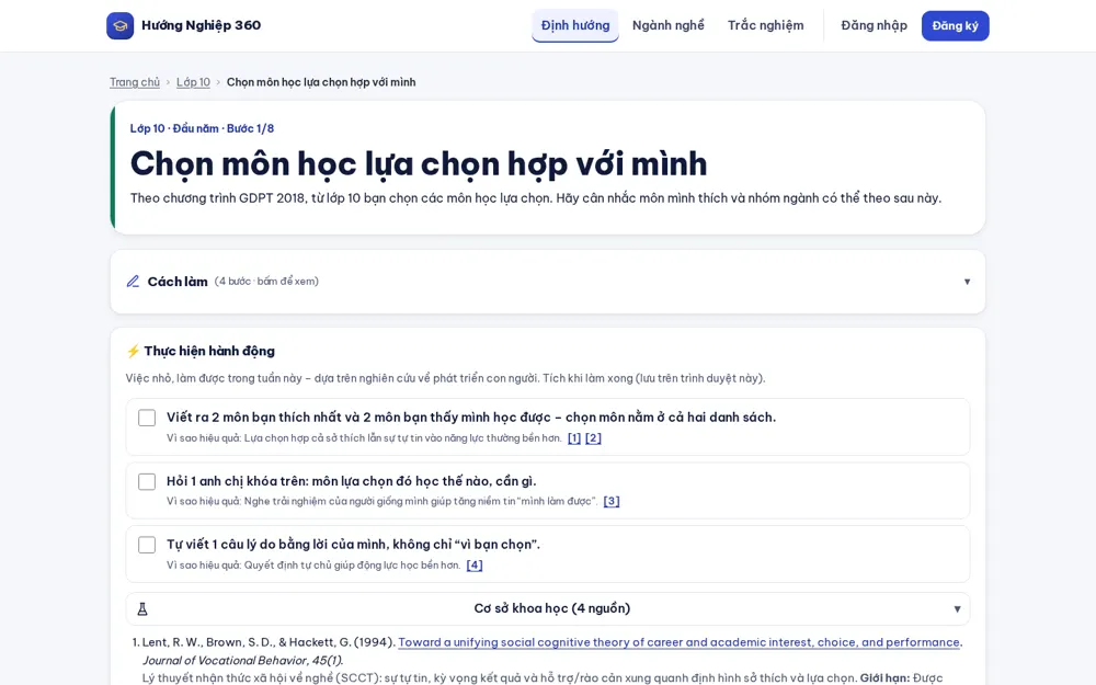 Trang con từng bước