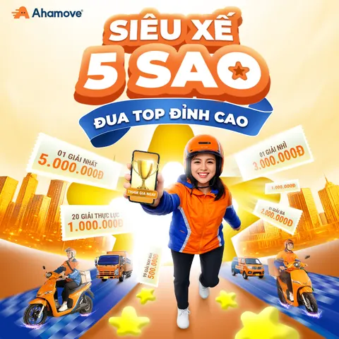 Ahamove · Siêu xế 5 sao