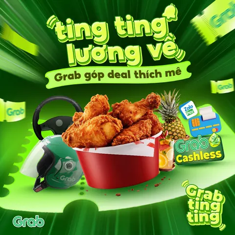Grab · Ting ting lương&nbsp;về